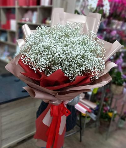 Букет цветов из: Гипсофила в Мелиховской