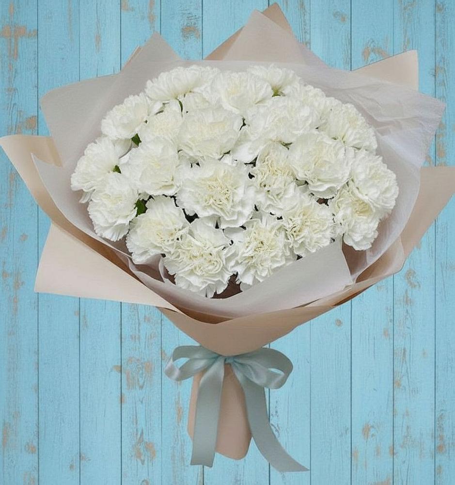 Букет цветов из: Гвоздики в Мелиховской