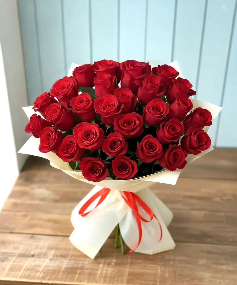 Букет 29 Красных роз в Мелиховской
