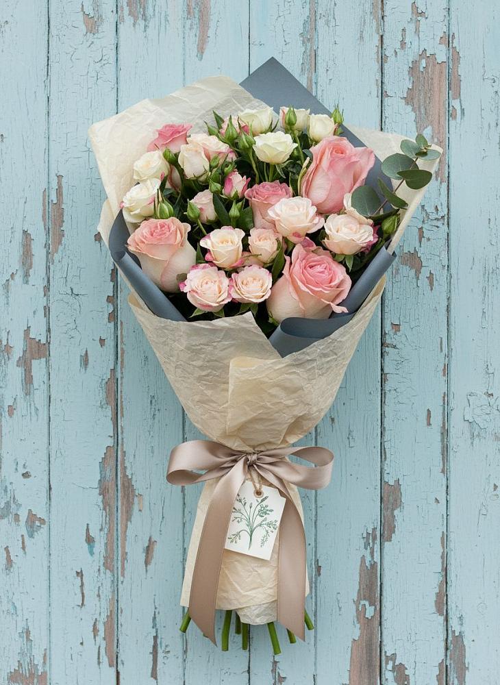 Букет цветов из: Розы в Мелиховской