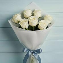Букет 7 Белых роз Эдлесс Лав #REPLACE_PRED# Мелиховской