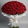 Букет 101 Красная роза Блэк Мэджик в Мелиховской