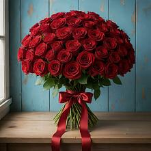 Букет Красные розы Блэк Меджик в Мелиховской