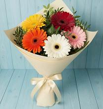 Букет цветов из:  Герберы #REPLACE_PRED# Мелиховской