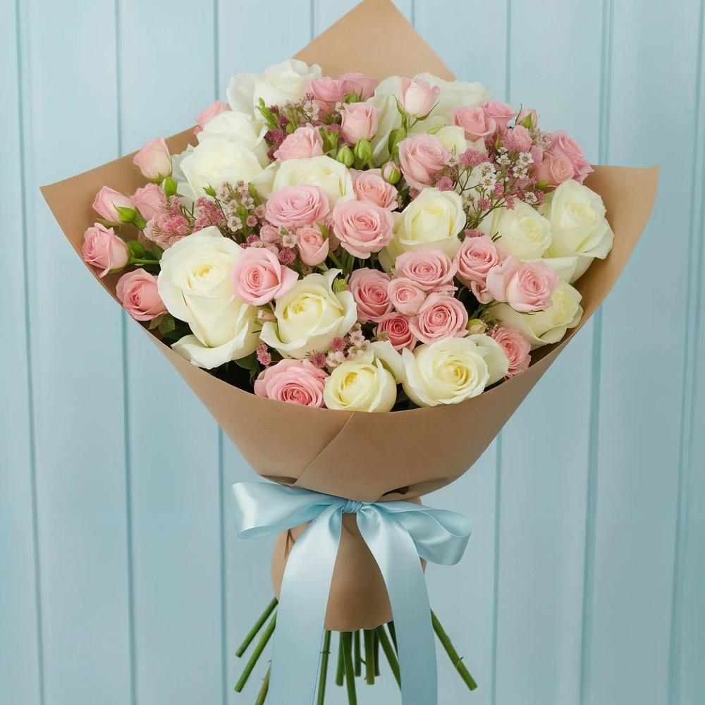 Букет цветов из: Розы в Мелиховской