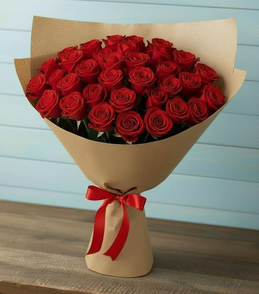 Букет Красные розы Милано в Мелиховской