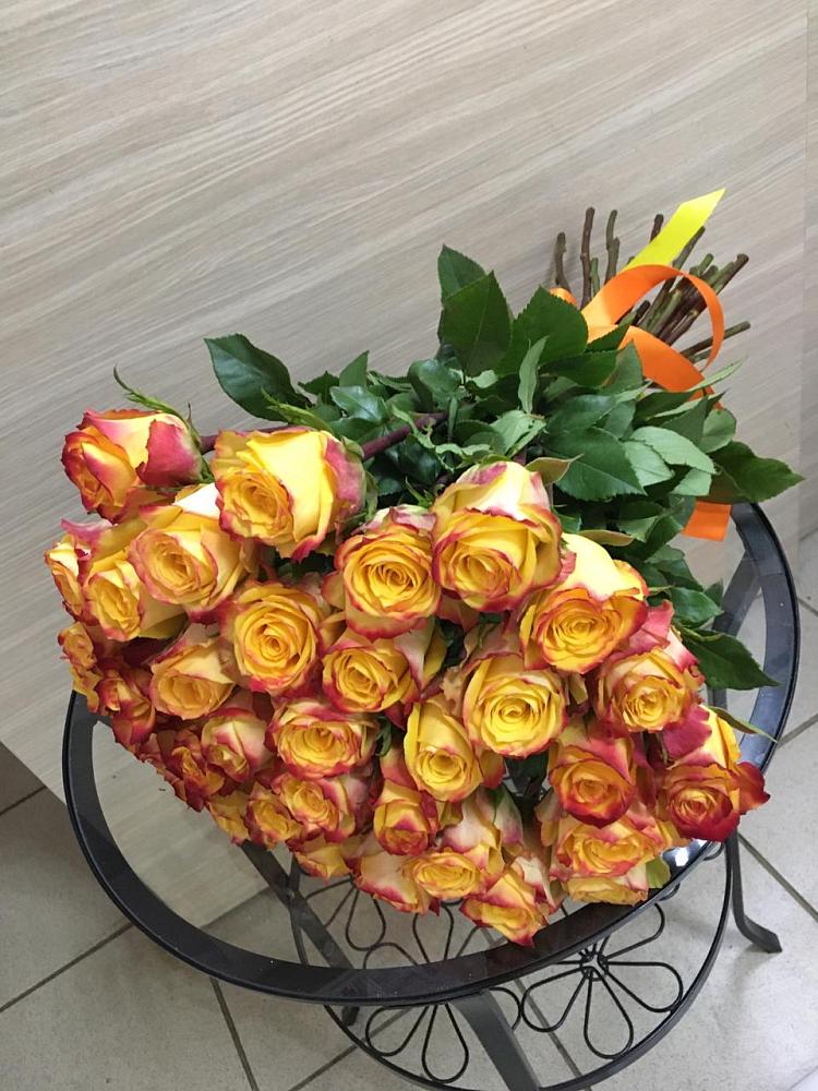 Букет Желтые розы в Мелиховской