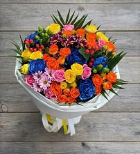 Букет цветов из:  Розы и Хризантемы в Мелиховской