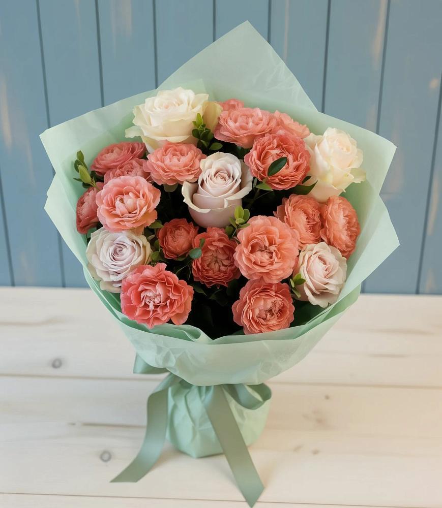 Букет цветов из: Розы в Мелиховской