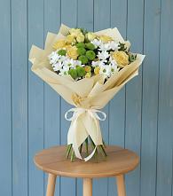 Букет цветов из:  Хризантемы и Розы #REPLACE_PRED# Мелиховской