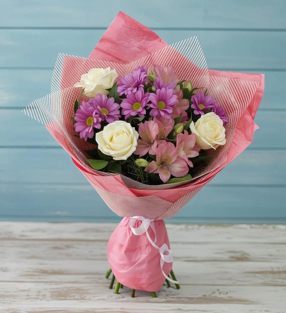 Букет цветов из: Герберы в Мелиховской