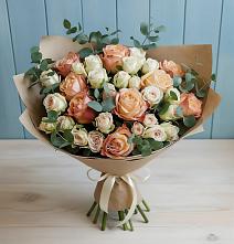 Букет цветов из:  Альстромерии и Розы в Мелиховской